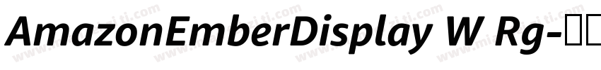 AmazonEmberDisplay W Rg字体转换